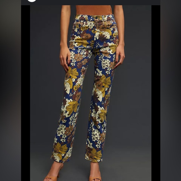 MOTHER High Waisted Rider Ankle Buncha Bloom Jeans - Picture 1 of 7